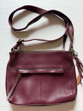 The Sak Alameda Hobo Gray Pebbled Leather Shoulder Bag Pockets Crossbody 10x8